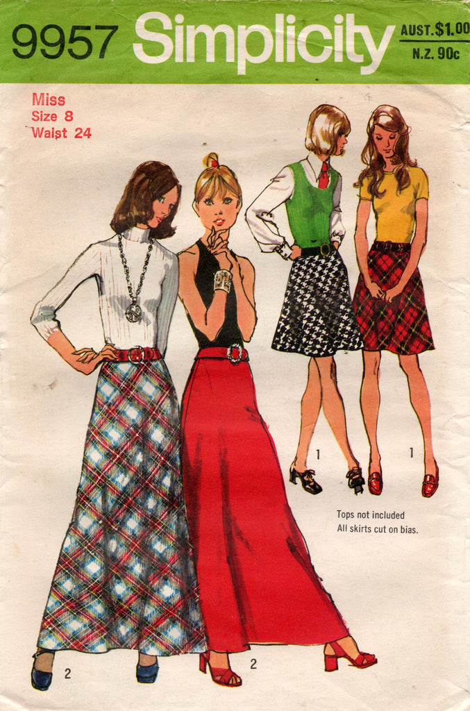 70s mini shop skirt pattern