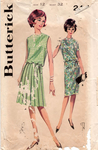 Butterick 5216 Womens Mod Dress Blouse Tunic Skirt Shorts & Bell Botto