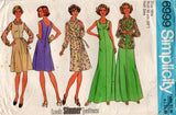 Simplicity 6999 Womens Half Sized Dress Jumper & Blouse 1970s Vintage Sewing Pattern Size 16 1/2 Bust 39 Inches