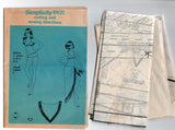 Simplicity 6921 Womens JIFFY Halter Reversible Bikini & Beach Shawl 1970s Vintage Sewing pattern Size 10 or 12