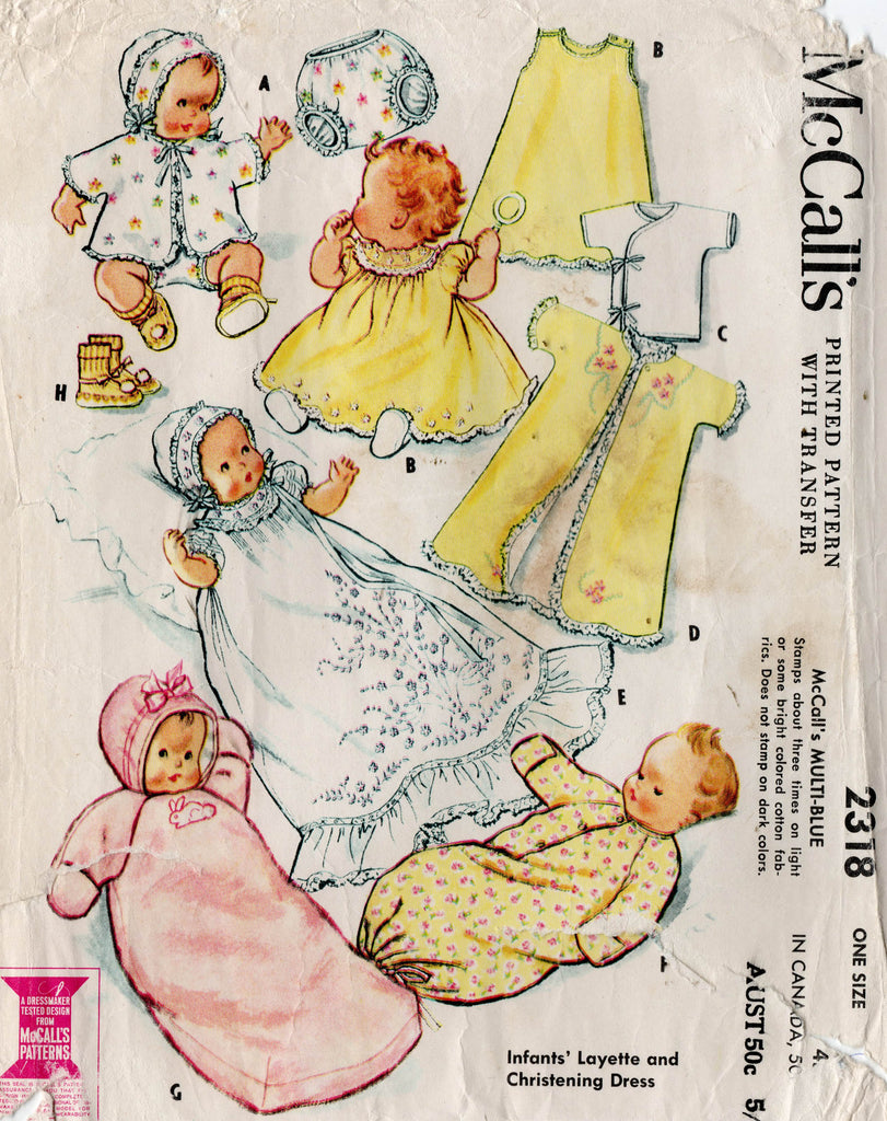 Amazon.com: Simplicity Pattern 7488 Babies' Christening Gown, Coat and  Bonnet, 7-24 Lbs. : Arts, Crafts & Sewing