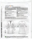Vogue American Designer V1317 CHADO Ralph Rucci  Womens Tie Front Dress Out Of Print Sewing Pattern Size 16 - 24 UNCUT Factory Folded