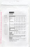 New Look K6662 Womens Asymmetric Draped Top & Wide Leg Pants Sewing Pattern Size 10 - 22 UNCUT Factory Folded