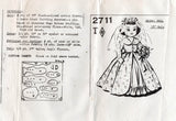 Mail Order 2711 Stuffed Bride Doll with Wedding Dress 1970s Sewing Pattern Size 15 inches UNUSED Factory Folded