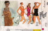 Vogue 7604 Womens Hoodie & Rompers 1980s Vintage Sewing Pattern Size 12 Bust 34 Inches
