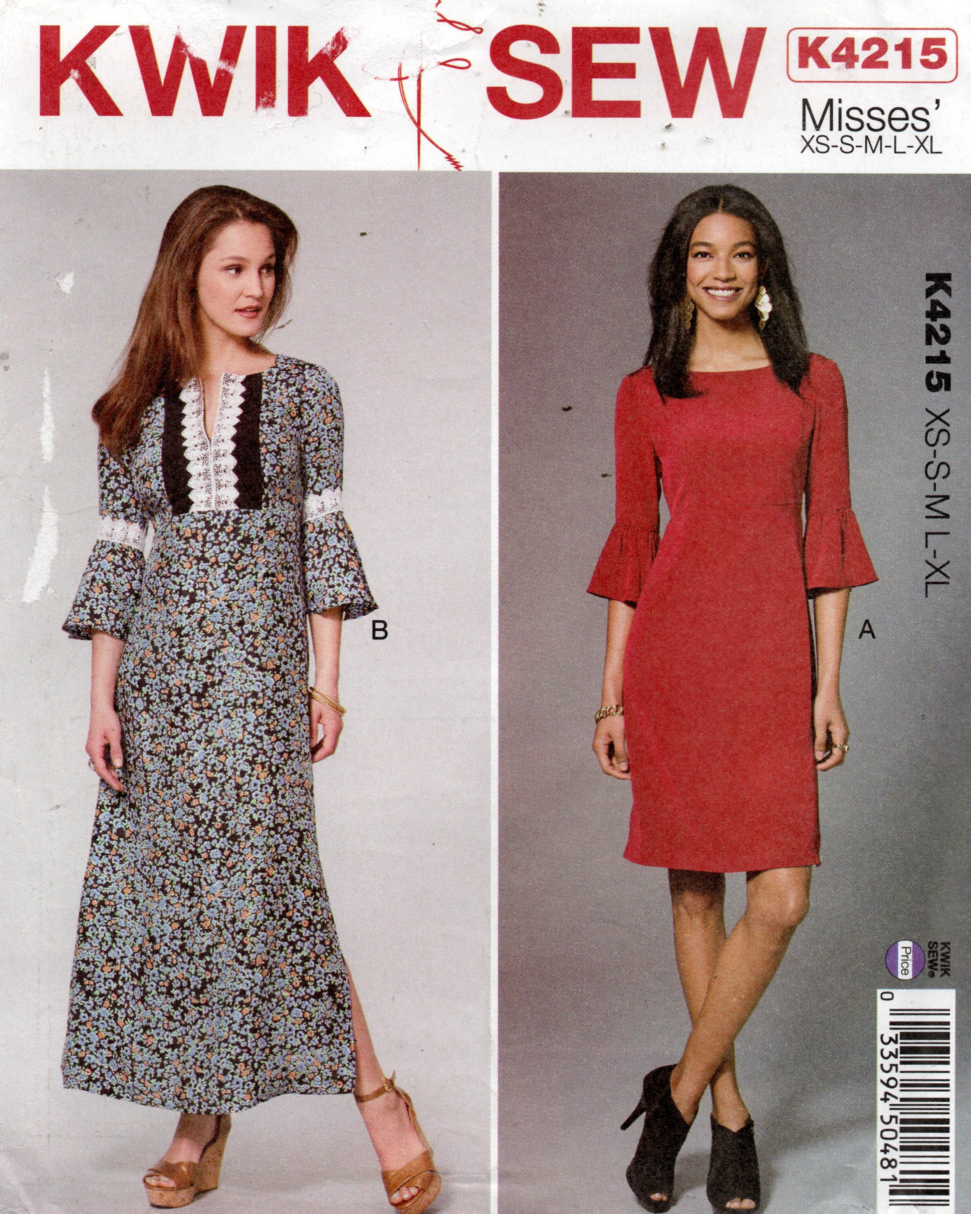 Kwik Sew 4215 Womens Caftan Style Empire Waist Dress with Flared Sleev – All The Precious Things kwik-sew-4215-womens-caftan-style-empire-waist-dress-with-flared-sleev-all-the-precious-things