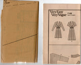 Very Easy Vogue Career 7149 Womens Fit & Flared Dress 1980s Vintage Sewing Pattern Size 14 - 18 UNCUT Factory Folded