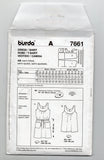 Burda EASY 7661 Womens Sleeveless Yoked Dress & Top Out Of Print Sewing Pattern Sizes 8 - 20 UNCUT Factory Folded