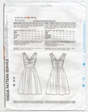 Vogue American Designer 1253 TRACY REESE Womens Stretch Knit Ruched Dress with Petticoat Out Of Print Sewing Pattern Size 6 - 12 UNCUT Factory Folded