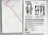 Kwik Sew 1184 Womens Shaped Jacket & Skirt 1980s Vintage Sewing Pattern Bust 32 - 37 inches UNCUT Factory Folded