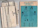 Simplicity 6926 Womens Back Buttoned Ruffled Sundress or Jumper Dress 1970s Vintage Sewing Pattern Size 12 or 14