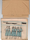 McCall's 7585 Womens Sundress in 3 Styles 1980s Vintage Sewing Pattern Size 12 Bust 34 inches