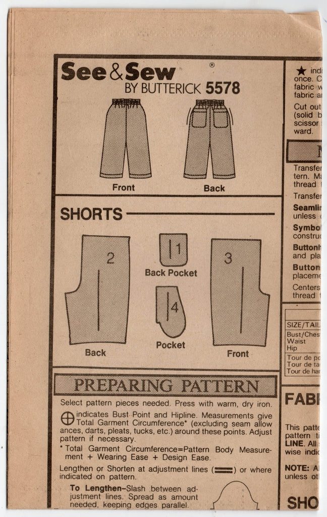 Trousers and Shorts Patterns - Sewdirect Australia - Sewdirect Australia