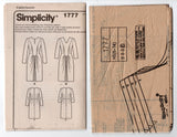 Simplicity 1777 Womens Reissued 1940s Ruched Slim Dress Out Of Print Sewing Pattern Size 6 - 14 UNCUT Factory Folded