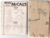McCall's M4450 Womens Lined Evening/Bridal/Formal Dress & Shrug Out Of Print Sewing Pattern Sizes 8 - 14 UNCUT Factory Folded