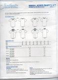 Justknits 96859 Womens Stretch Knit T Shirts & Tab Front Tops Size 8 - 22 UNCUT Factory Folded