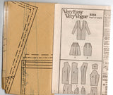 Very Easy Vogue 8264 Womens Long Jacket Pleated Skirt & Shorts 1990s Vintage Sewing Pattern Size 12 - 16 UNCUT Factory Folded