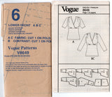 Very Easy Vogue 8649 Womens Custom Fit Wrap Bodice Stretch Tops Out Of Print Sewing Pattern Size 16 - 24 UNCUT Factory Folded