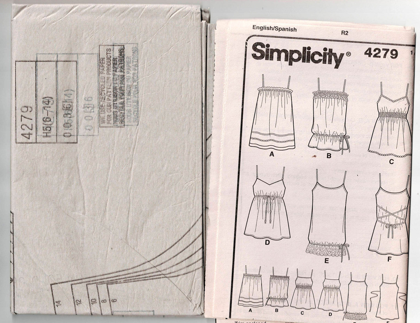 Simplicity 4279 Womens Summer Tunic Tops Out Of Print Sewing Pattern Size 6 - 14 UNCUT Factory Folded