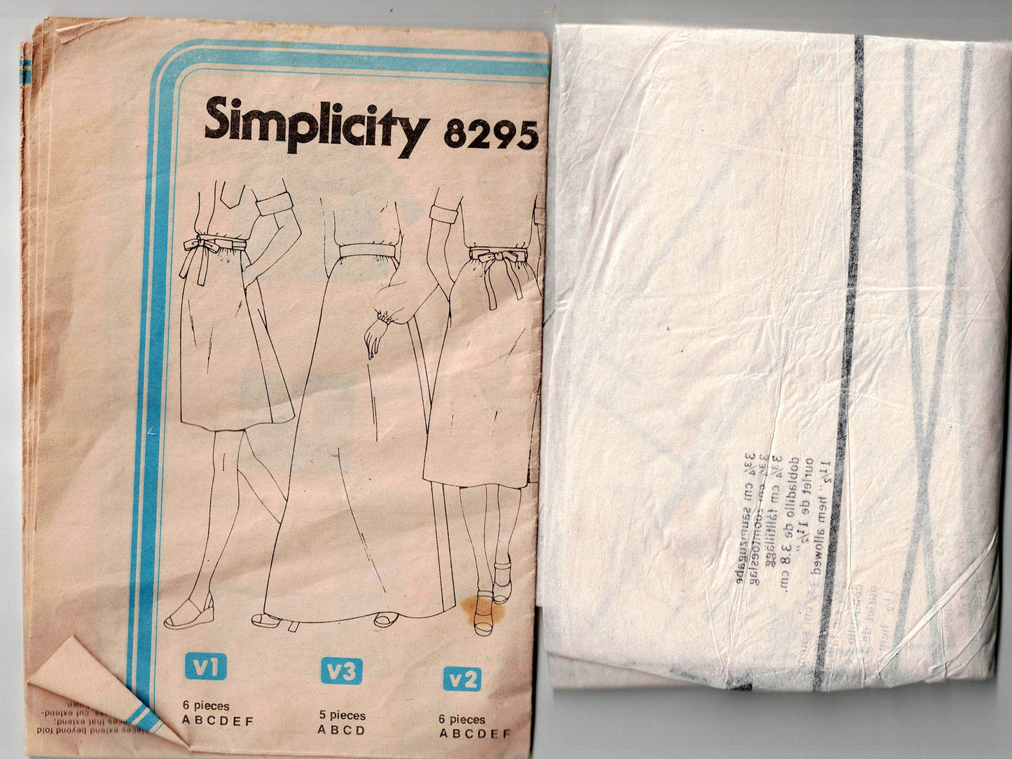 Simplicity 8295 Womens EASY A Line Skirts with Pockets 1970s Vintage Sewing Pattern Size 10 Waist 25 Inches