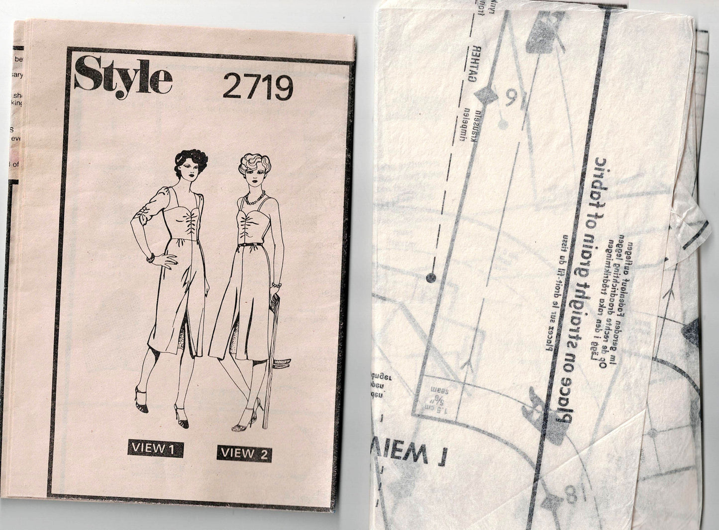 Style 2719 Womens Ruched Sweetheart Evening Dress 1970s Vintage Sewing Pattern Size 10 Bust 32.5 Inches