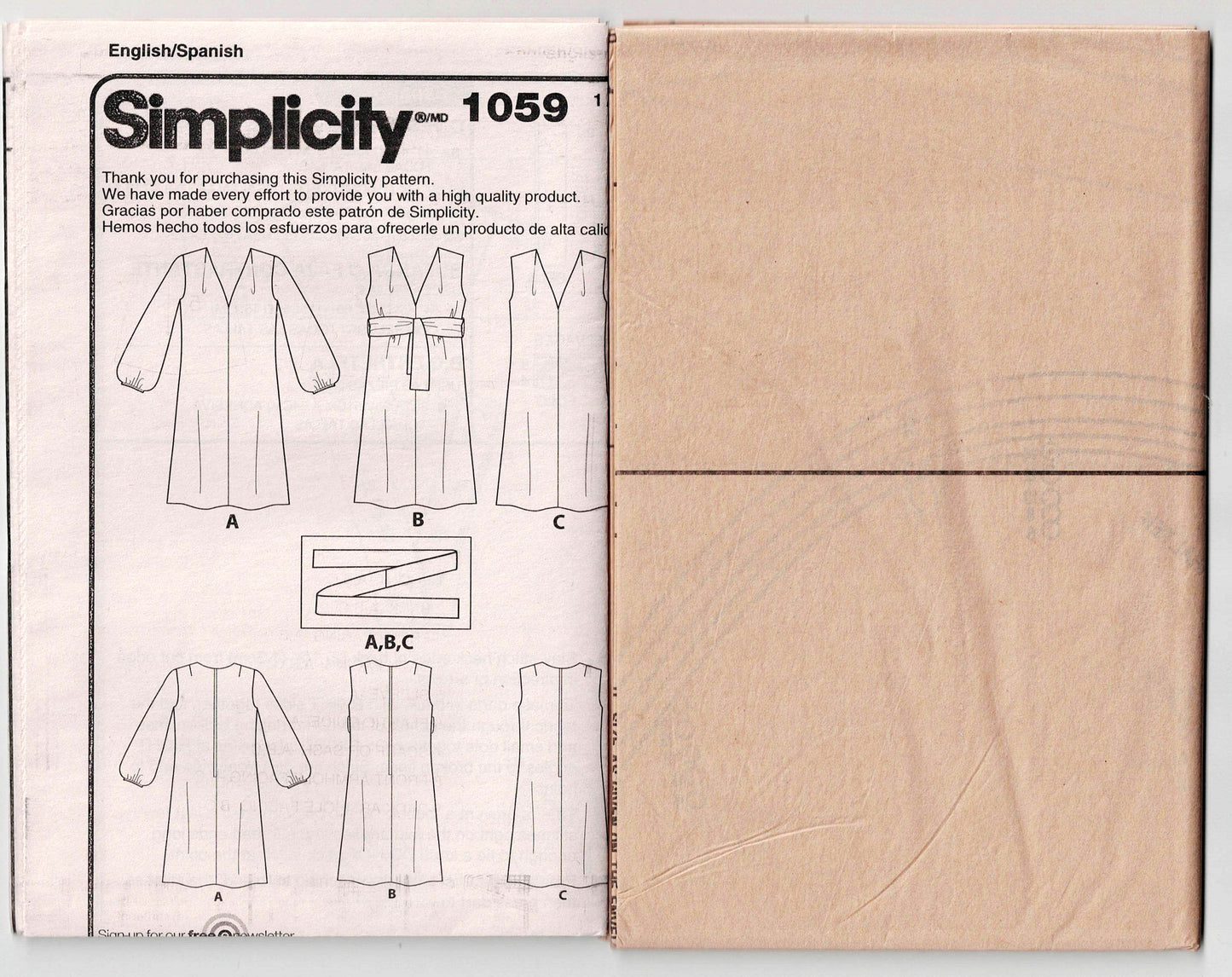 Simplicity 1059 Womens JIFFY 1960s Style Dress Out Of Print Sewing Pattern Size 6 - 14 UNCUT Factory Folded