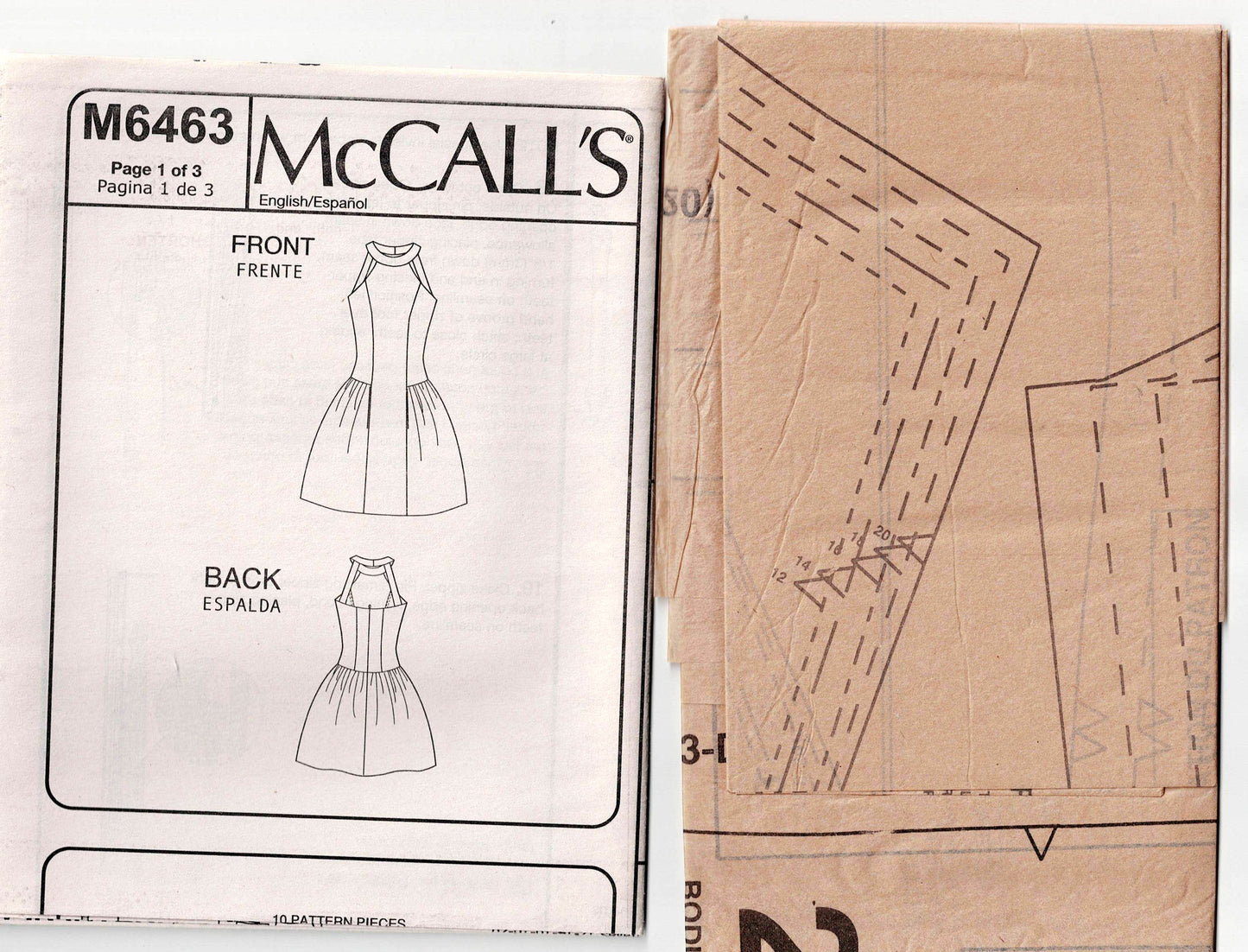 McCall's 6463 Womens STEPHANIE O Side Gathered Evening Prom Formal Dress Out Of Print Sewing Pattern Size 12 - 20 Factory Folded