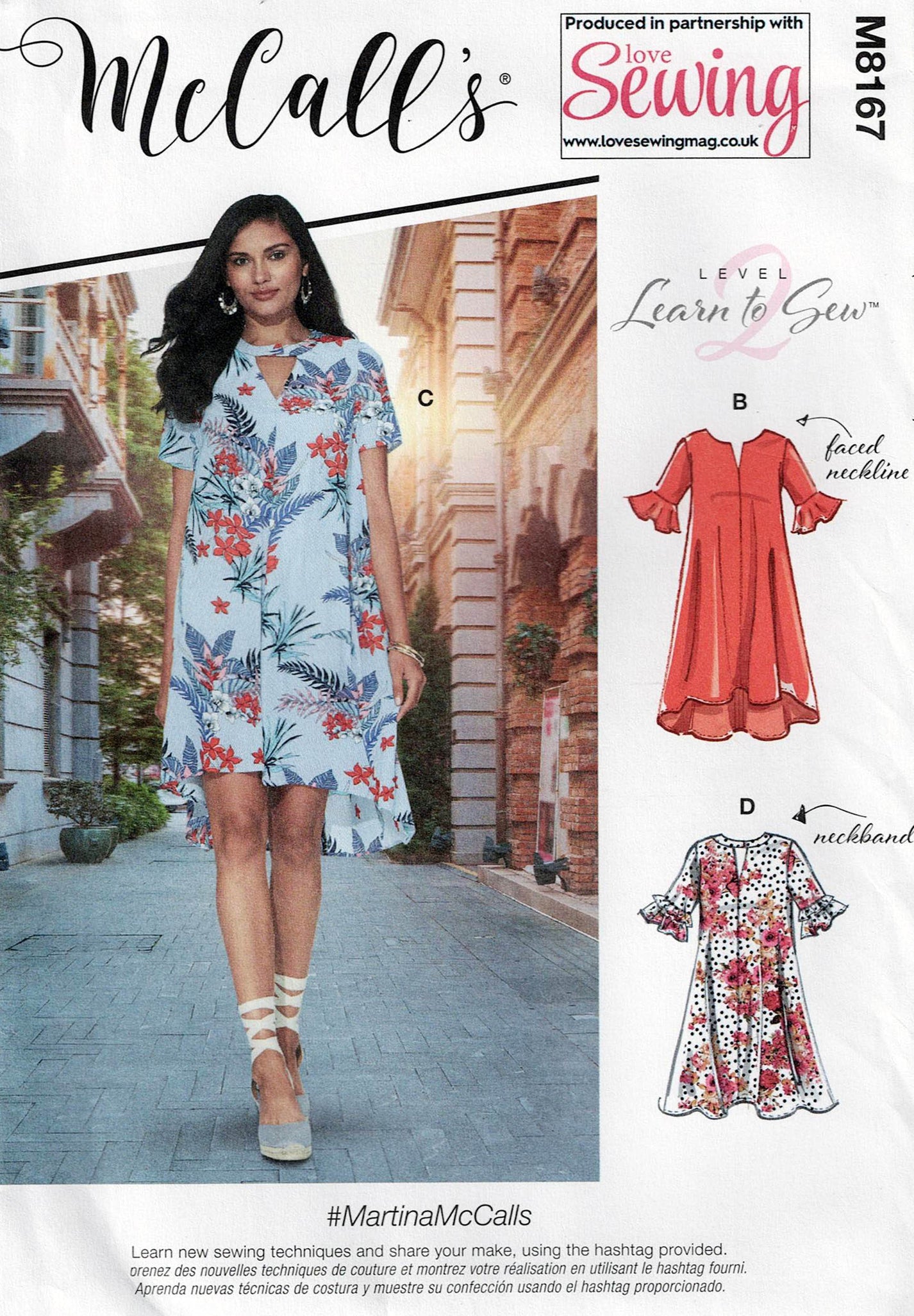 19+ Sundress Pattern Sewing McCall's 8167 Womens EASY Pullover Sundress with Optional Contrast Out