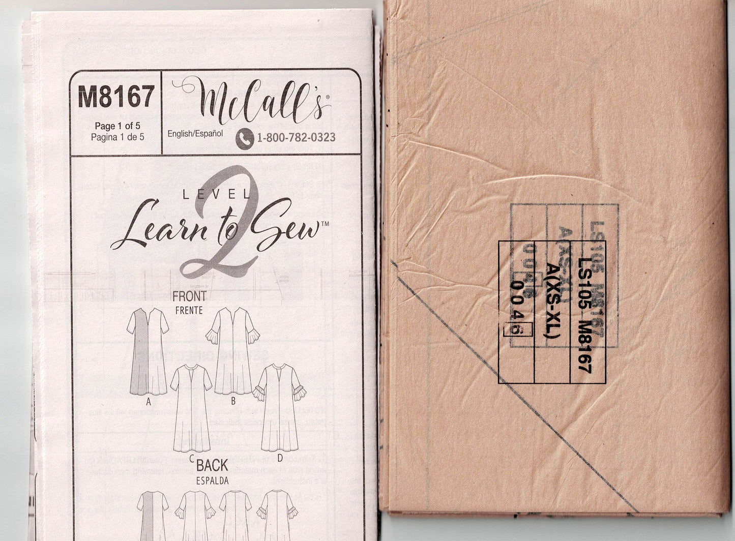 McCall's 8167 Womens EASY Pullover Sundress with Optional Contrast Sewing Pattern Size XS - XXL UNCUT Factory Folded