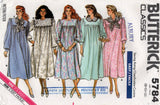 Butterick 5784 Womens Retro Maternity Dresses Scarf & Collar 1980s Vintage Sewing Pattern Size 8 - 12