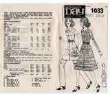 Woman's Day 1033 Womens Fit & Flare Dress & Pants 1970s Vintage Sewing Pattern Bust 32.5 inches UNUSED Factory Folded
