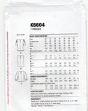New Look K6604 Womens Pin Tucked Pullover Tops Out Of Print Sewing Pattern Size 10 - 22 UNCUT Factory Folded