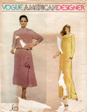 Vogue American Designer 1994 SCOTT BARRIE Womens Asymmetric Draped Dress 1970s Vintage Sewing Pattern Size 12 Bust 34 inches