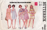 Butterick 5243 Womens MOD Round Yoked Dress 1960s Vintage Sewing Pattern Size 12 Bust 34 inches