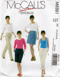 McCall's 6361 Womens Palmer Pletsch Pants Shorts Skirt Out Of Print Sewing Pattern Sizes 8 - 16 or 16 - 22 UNCUT Factory Folded