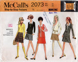 McCall's 2073 Womens Blouse Skirt Jacket & Vest 1960s Vintage Sewing Pattern Size 16 Bust 38 Inches UNCUT Factory Folded