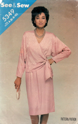 see and sew 80s dress 5349