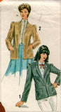 Simplicity 5630 Womens Puffy Sleeved Lined Jacket 1980s Vintage Sewing Pattern Size 12 Bust 34 inches UNCUT Factory Folded