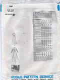 Vogue Couturier Design 1156 BELINDA BELLVILLE Womens High Waisted Wedding Dress Veil & Cap 1970s Vintage Sewing Pattern Size 10 Bust 32 1/2 inches