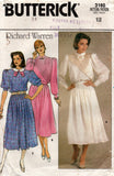 butterick 3160 80s top and skirt
