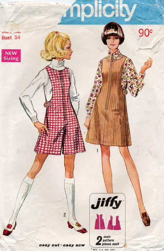simplicity 8343 60s dress and rompers