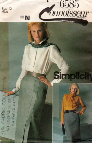 simplicity 6585 80s skirts