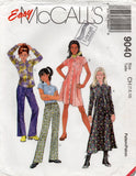 McCall's 9040 Girls Casual Dress Shirt & Pants 1990s Sewing Pattern Size 7 - 10 UNCUT Factory Folds