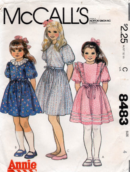 McCall's 8483 80s girls dress