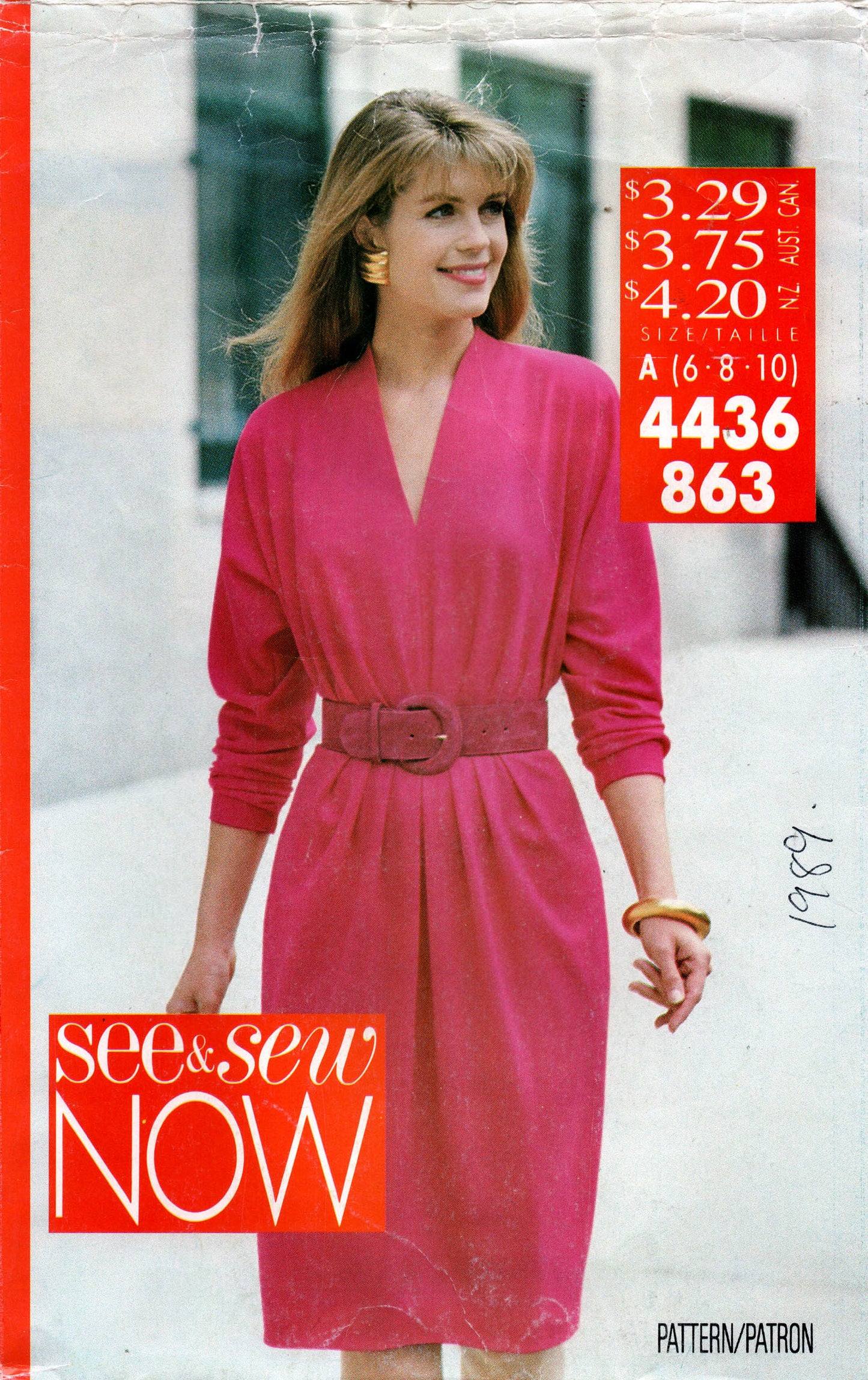 see and sew 4436 80s dress