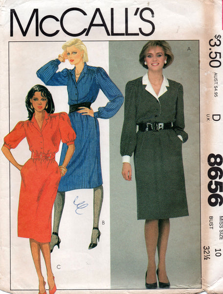McCall's 8656 80s dress