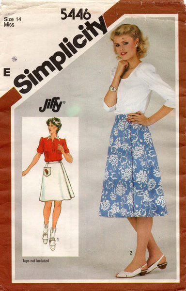 simplicity 5446 80s wrap skirt