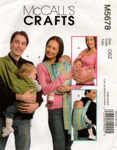 McCall's 5678 baby carrier