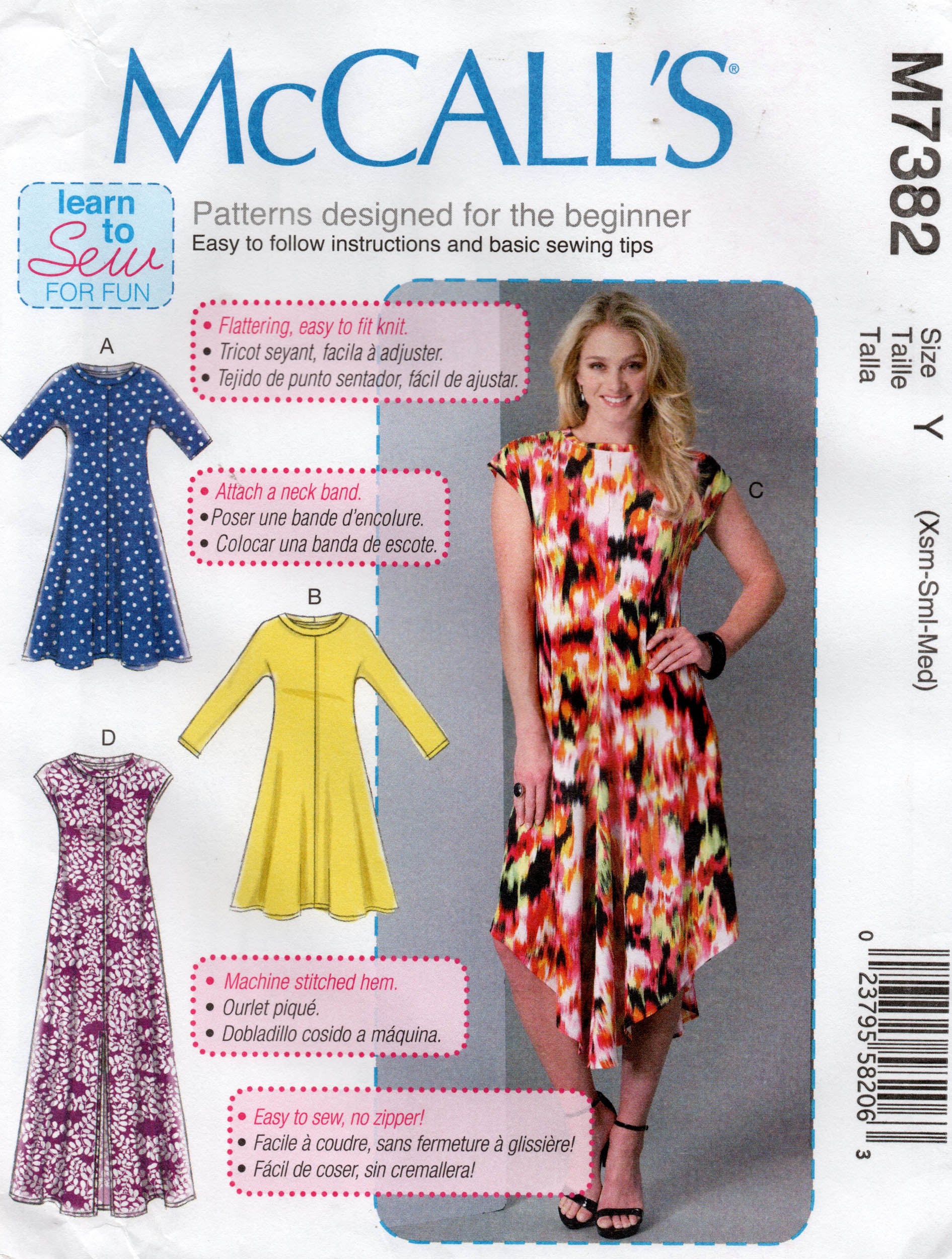 Mccall's 7382 oop dress