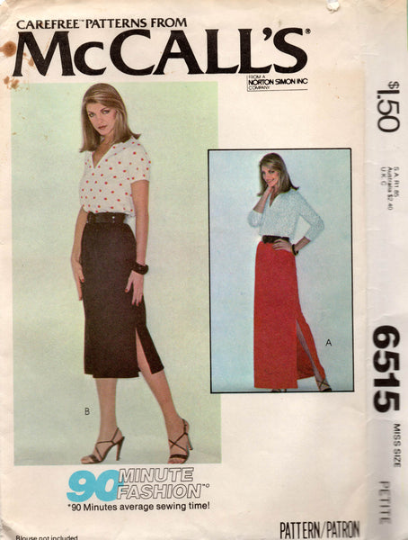 Mccall's 6515 70s skirts